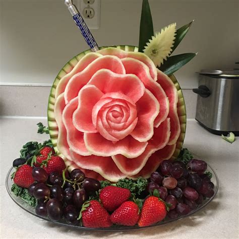 Amazing Food Art Fruit Carving Yams Fruits And Vegetables Caring