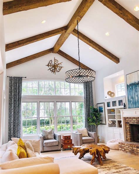 Exposed Wood Beams Made To Order Vaulted Ceiling Living Room Beams Living Room Ceiling Beams