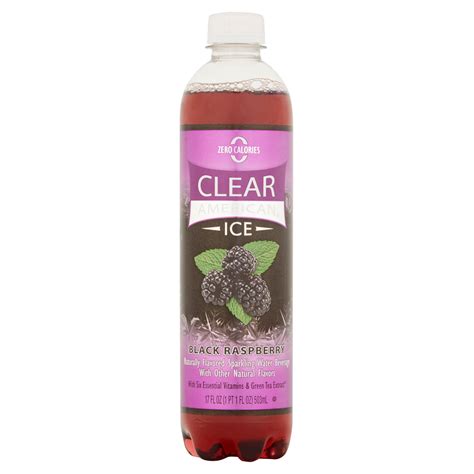 Clear American Ice Black Raspberry Sparkling Water 17 Fl Oz