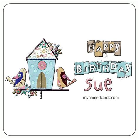 Happy Birthday Sue Card For Facebook Sue