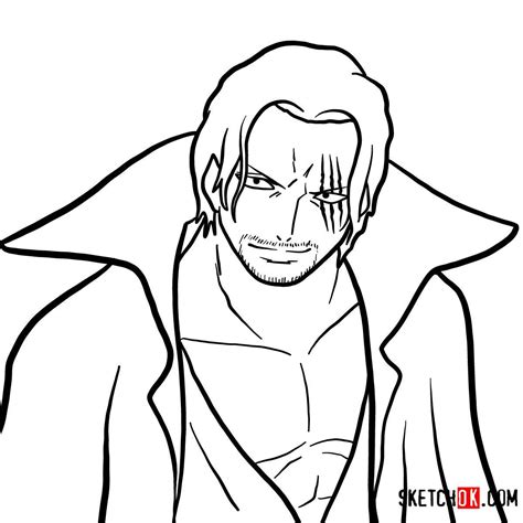How To Draw Shanks One Piece One Piece Drawing Easy Drawings Anime Sketch