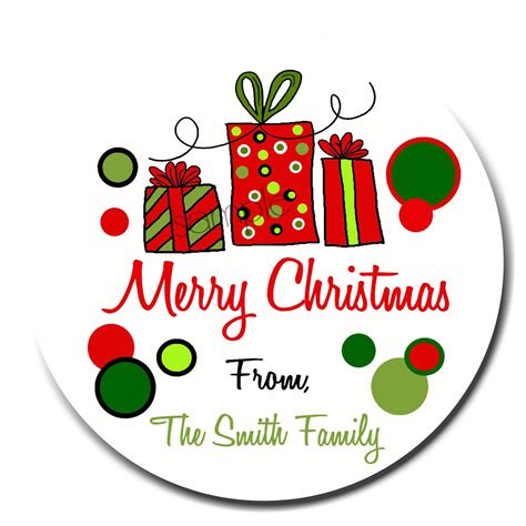 Personalized Christmas Stickers Lb Christmas Ts Santa Etsy
