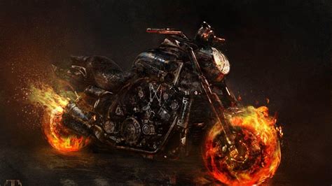 Ghost Rider Fire Bike Wallpapers Wallpaper Cave