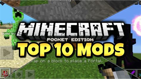 Top 10 Minecraft Pe Mods 2015 Youtube