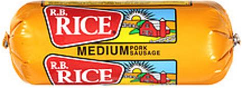 R B Rice Porkmedium Sausage 16 Oz Nutrition Information Innit
