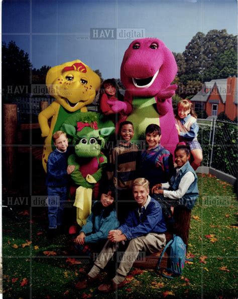 Barney And Friends Sunday And Weekdays 1993 Vintage Photo Print