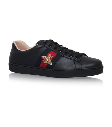 Lyst Gucci New Ace Black Leather Trainers In Black For Men Save 14
