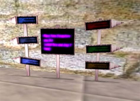 Second Life Marketplace Signs
