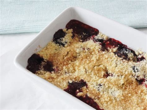 Crumble chaud aux fruits rouges