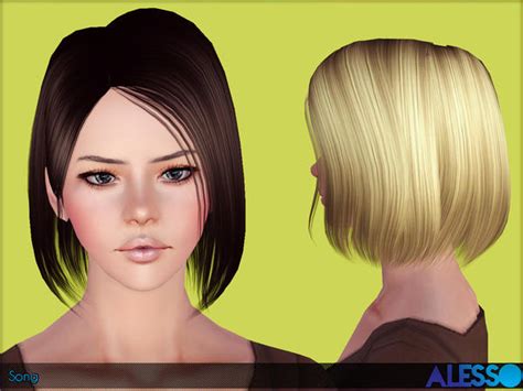 Song Thin Bob Hairstyle By Alesso Sims 3 Hairs