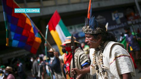 Thousands Of Indigenous People March In Colombia Cgtn