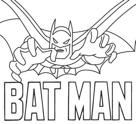 Batman Printable Coloring Pages