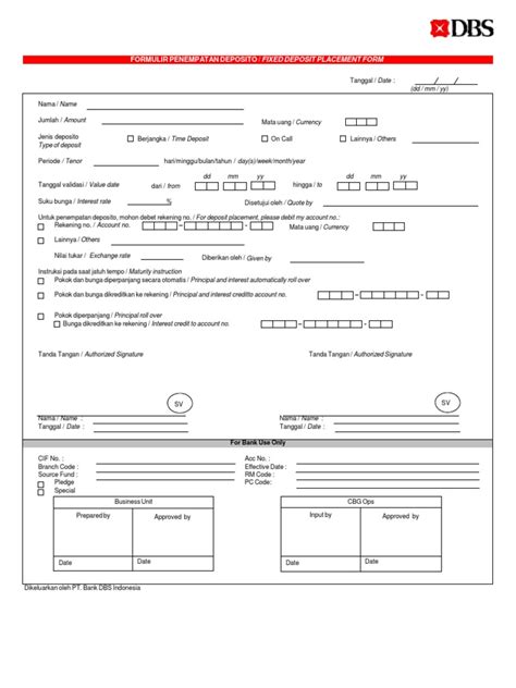 Fixed Deposit Placement Form Pdf Pdf