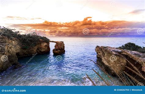 Wonderful Landscape Of Puente De Piedra Cabo Rojo Puerto Rico On The