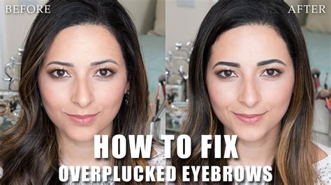 How To Fix Over Plucked Eyebrows Without Makeup