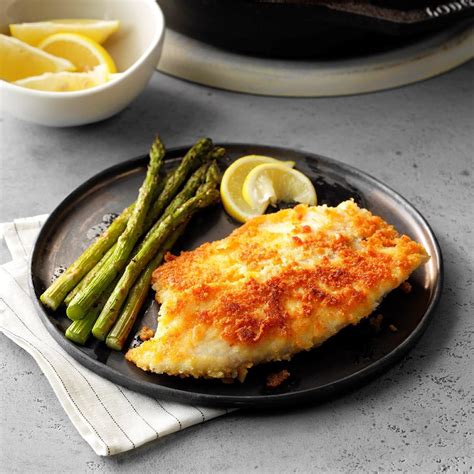 Parmesan Crusted Tilapia Recipe How To Make It Taste Of Home