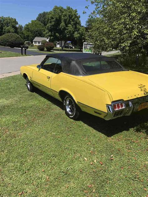 1972 Oldsmobile Cutlass Convertible Yellow Rwd Automatic Classic Oldsmobile Cutlass 1972 For Sale