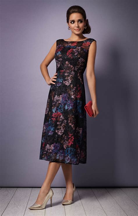 Azalia Midi Evening Gown (Oriental Bloom) - Evening Dresses, Occasion ...