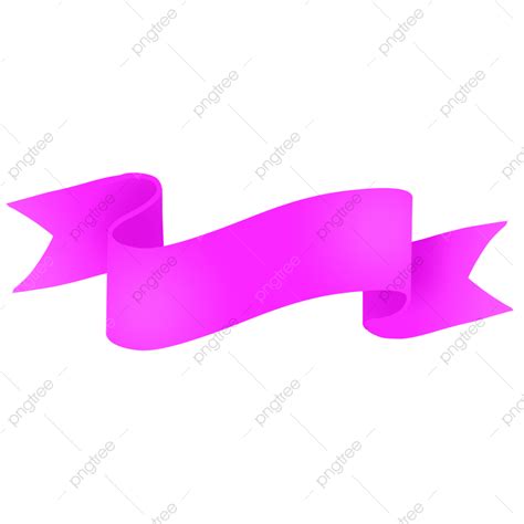 Curved Ribbon Banner Clipart Png Images Curved Pink Ribbon Banner