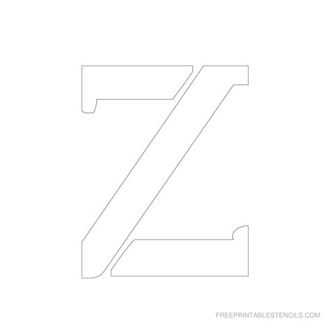 Free Printable 4 Inch Letter Stencils A Z