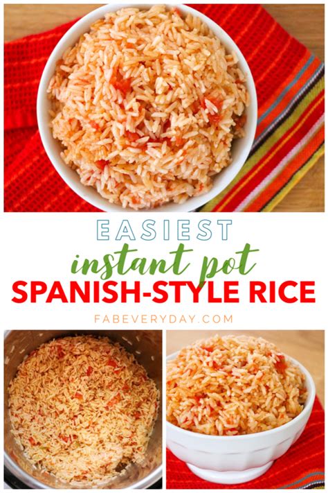 Easiest Instant Pot Spanish Style Rice Recipe Fab Everyday