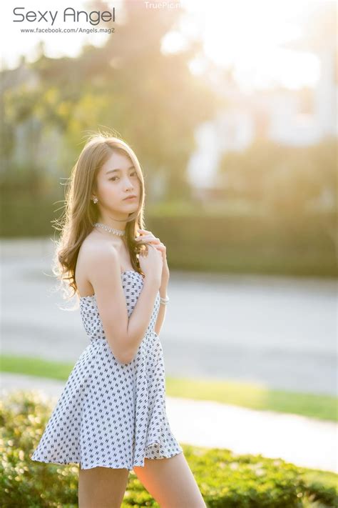 Thailand Angel Model Pimploy Chitranapawong Welcoming The Sun With