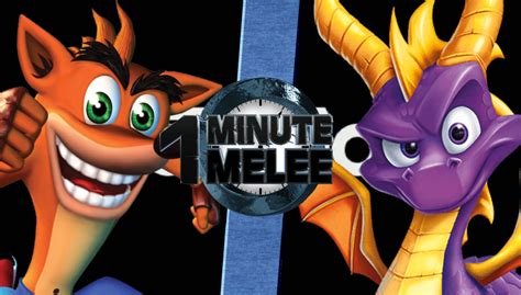 Crash Bandicoot Vs Spyro The Dragon One Minute Melee Fanon Wiki Fandom