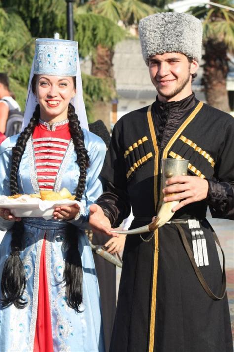 Adyghe Traditional Costume Circassian People Caucasian Clothes