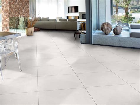 Synergy White Ecotec Matt Glazed Porcelain Floor Tile 600 X 600mm