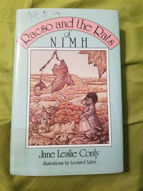 The Rats Of Nimh Ser Racso And The Rats Of Nimh By Jane Leslie Conly