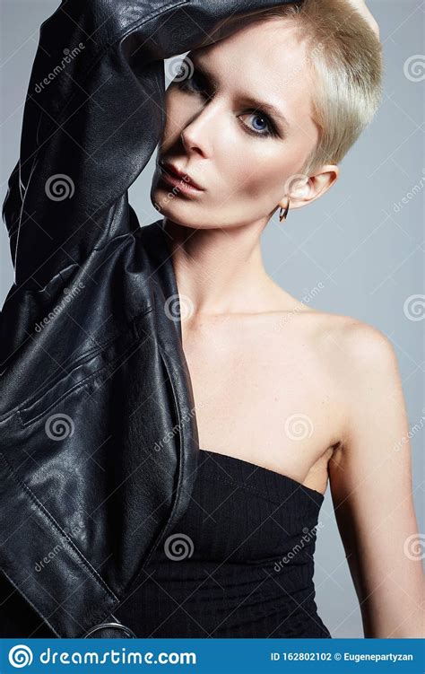 Regardless of your personal preferences, i've. Fashionable Beautiful Woman With Short Hair Stock Photo ...