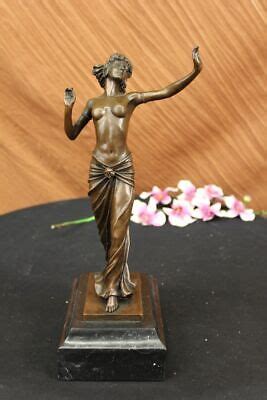 Rare Art Deco Greek Nude Goddess Statue By Preiss Hand Made Bronze