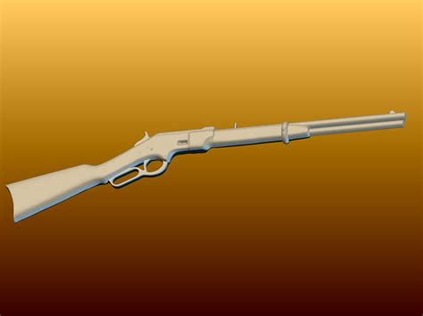 Artstation Simple Winchester 1860 Rifle Gun Resources