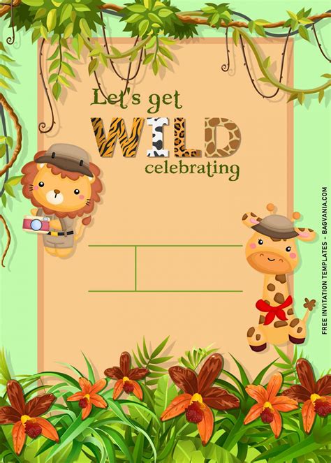 11 Cute Jungle Birthday Invitation Templates To Celebrate Your Kids