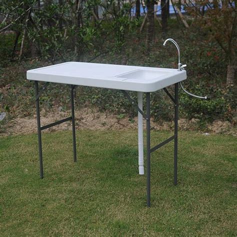 Camping Folding Plastic Table Fish Hunting Cleaning Cutting Station