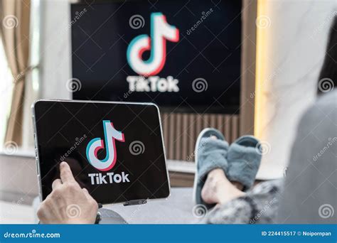 Tiktok App Logo Tik Tok Social Media Appication By Bytedance For