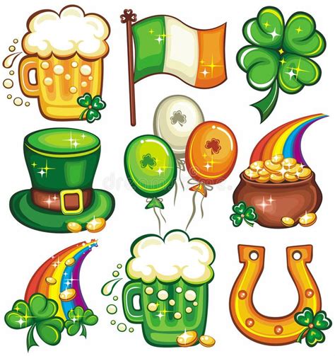 St Patrick S Day Icon Set Series Stock Illustration St Patricks