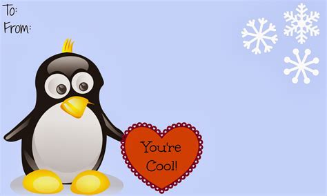 Its A Princess Thing Free Printable Penguin Valentines