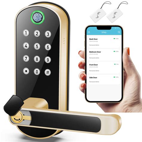 Buy Sifely Keyless Entry Door Lock Keypad Door Lock Fingerprint Door
