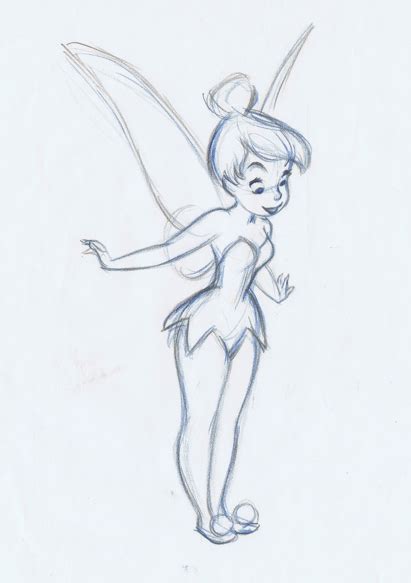 Tinkerbell Sketches Of Disney Characters
