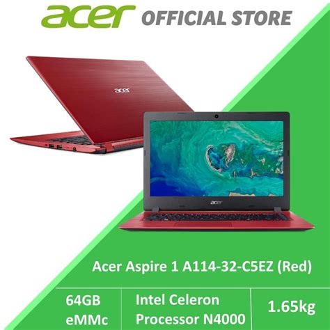 Acer Aspire 1 A114 32 14 Inch Laptop Intel Celeron N4000 4gb Ram 64gb