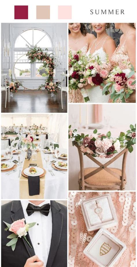 Top 8 Rose Gold And Burgundy Wedding Color Ideas 2024
