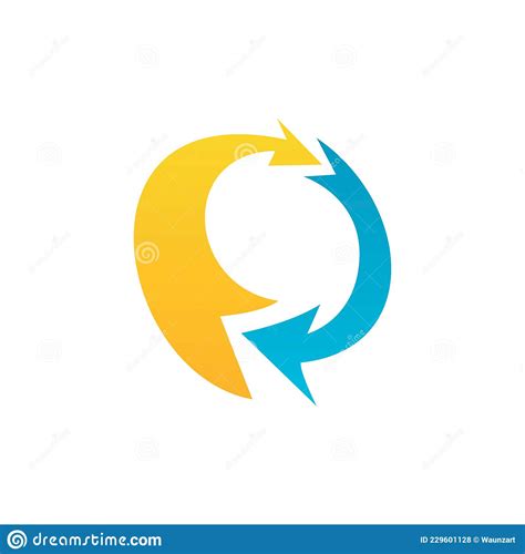 Abstract Letter O Arrow Logo Icon Stock Vector Illustration Of Design