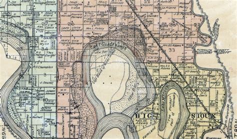 1892 Map Of Union County South Dakota Etsy