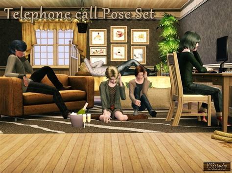 Telephone Call Pose Set By Yuu Poses Telephone Call Sims