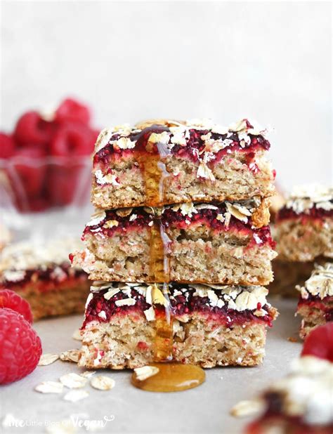 These vegan raspberry bars are so easy to make and loaded with oats, brown sugar, walnuts place 2 cups of the mixture into a square baking pan lined with parchment paper and greased with. Healthy raspberry oat squares recipe | Square recipes, Oat ...