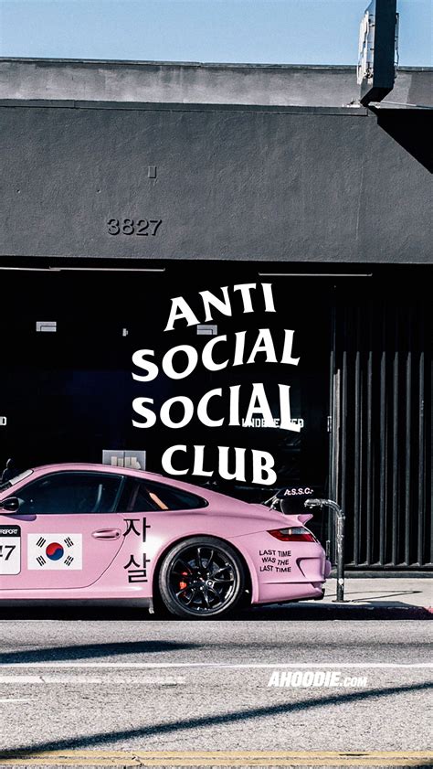 Ahoodie Anti Social Social Club Pink Porsche Wallpaper