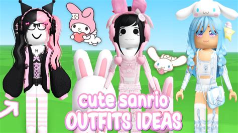 Sanrio Cute Outfit Ideas 🌸 Make Sanrio Avatar In Roblox Youtube