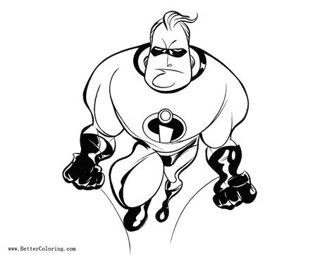 Incredibles Coloring Pages Mr Incredible By Dfridolfs Free Printable Coloring Pages