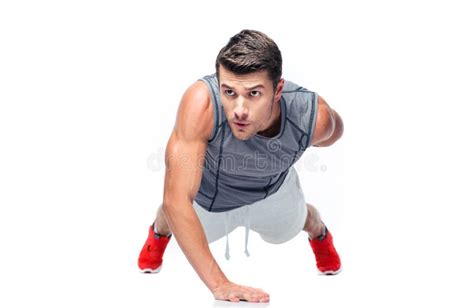Fitness Handsome Man Doing Push Ups Stock Photo Image Of Confident